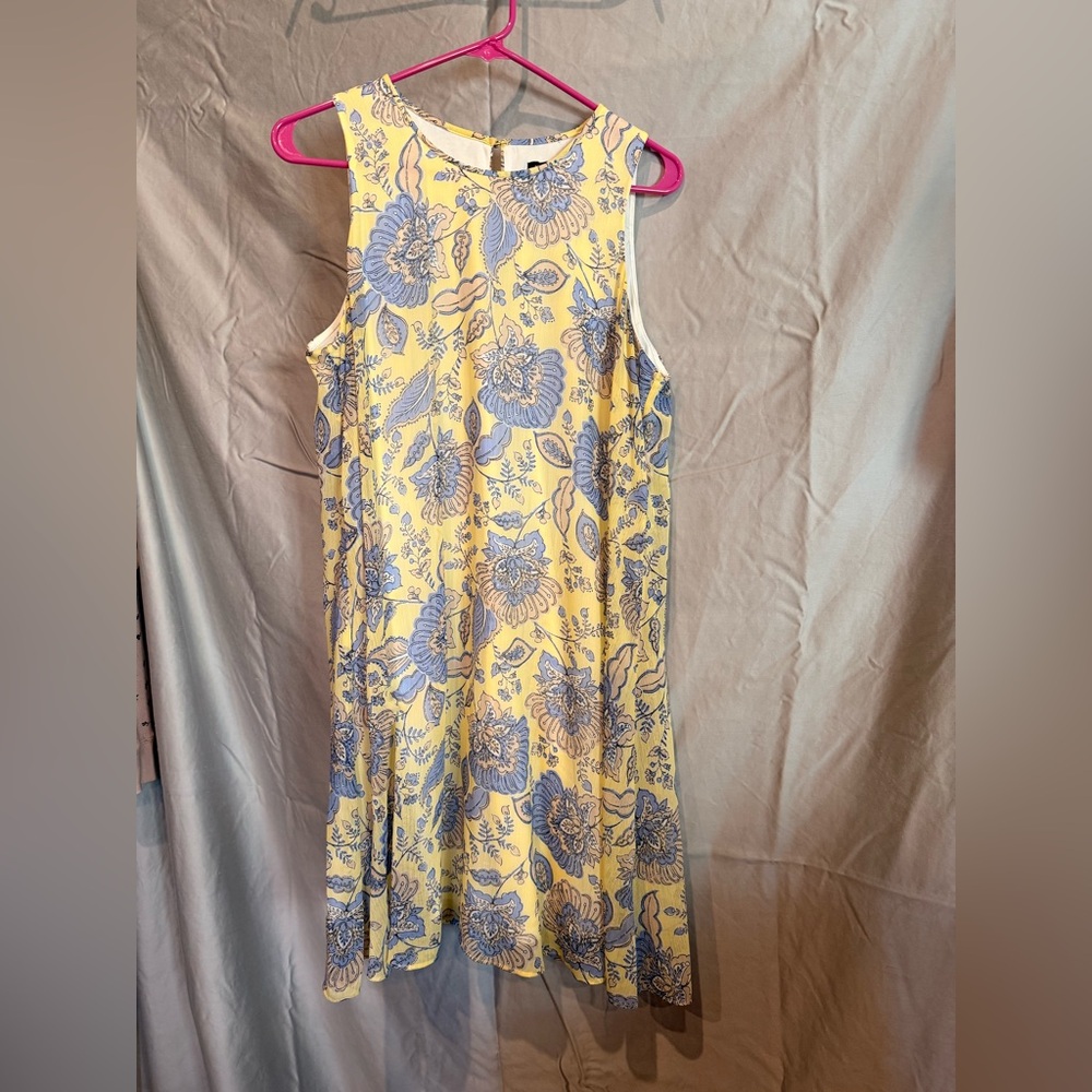 Tommy Hilfiger Yellow and Blue Floral knee length Dress